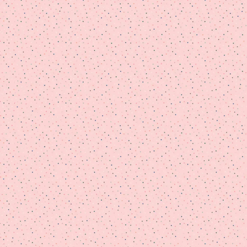 Light Pink Strawberry Lemonade Cotton 44"/45" Fabric Per Yard - Linda's Electric Quilters