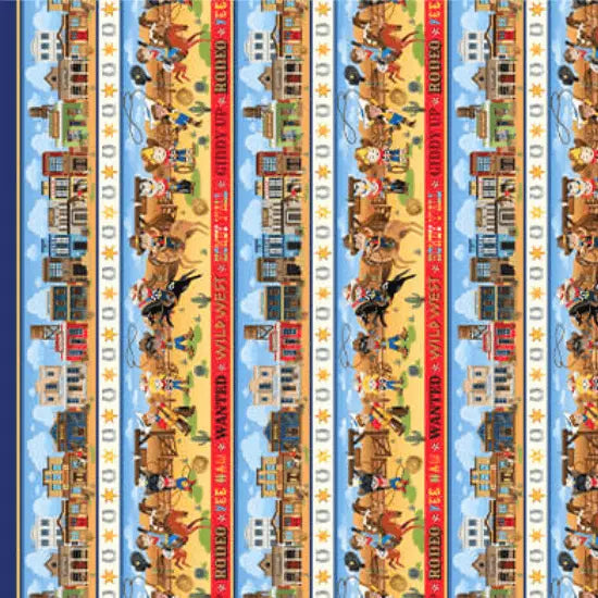 Lil' Buckaroos - Stripe 44" / 45" Fabric Per Yard The Fabric Company