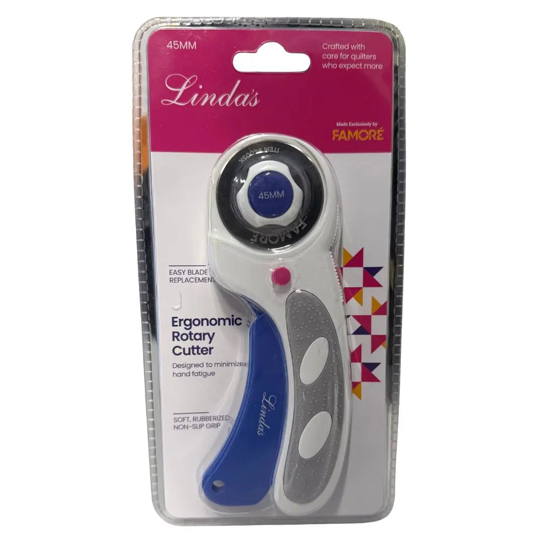 Linda's 45mm Ergonomic Rotary Cutter - AVAILABLE FOR PRE-ORDER, SHIPPING MID-SEPTEMBER Famore