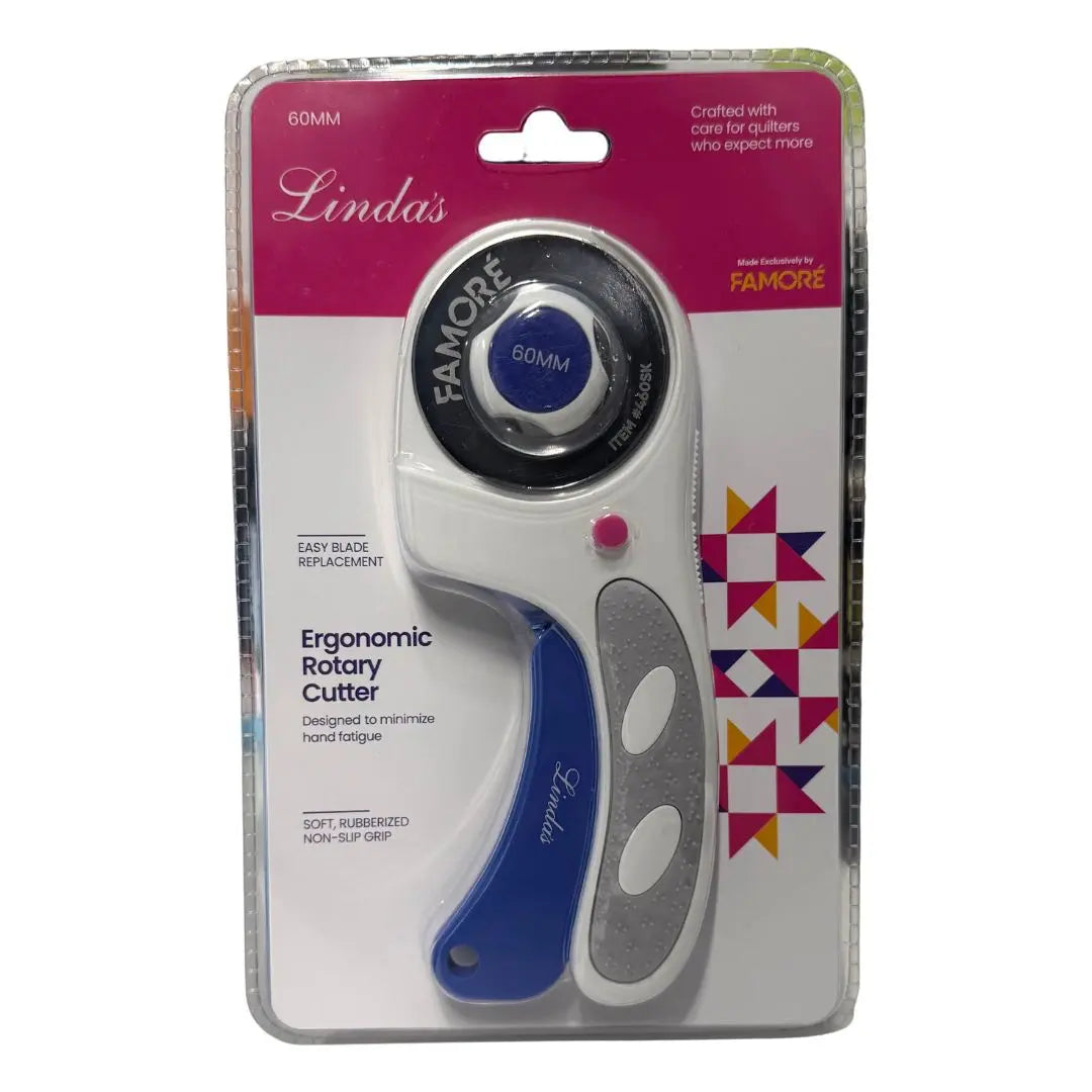 Linda's 60mm Ergonomic Rotary Cutter Famore