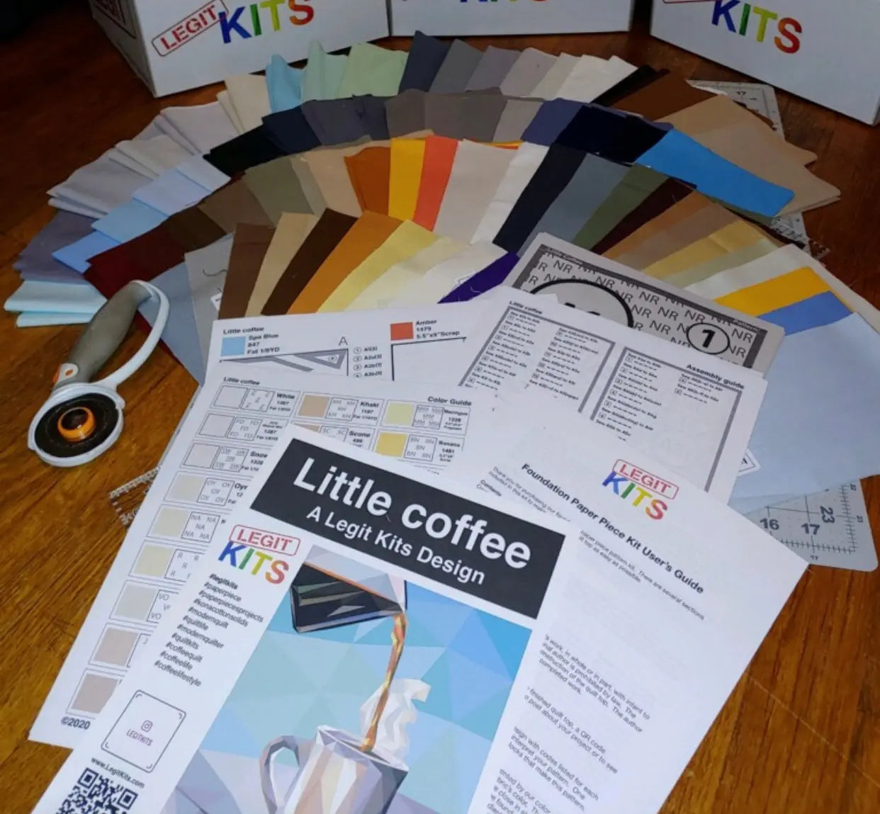 Little Coffee Quilt Kit Legit Kits