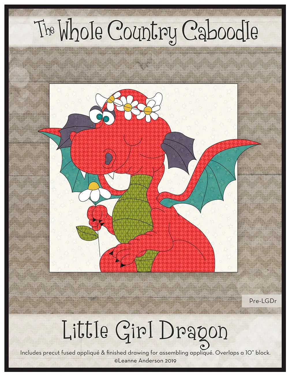 Little Girl Dragon Precut Fused Applique Pack - Linda's Electric Quilters