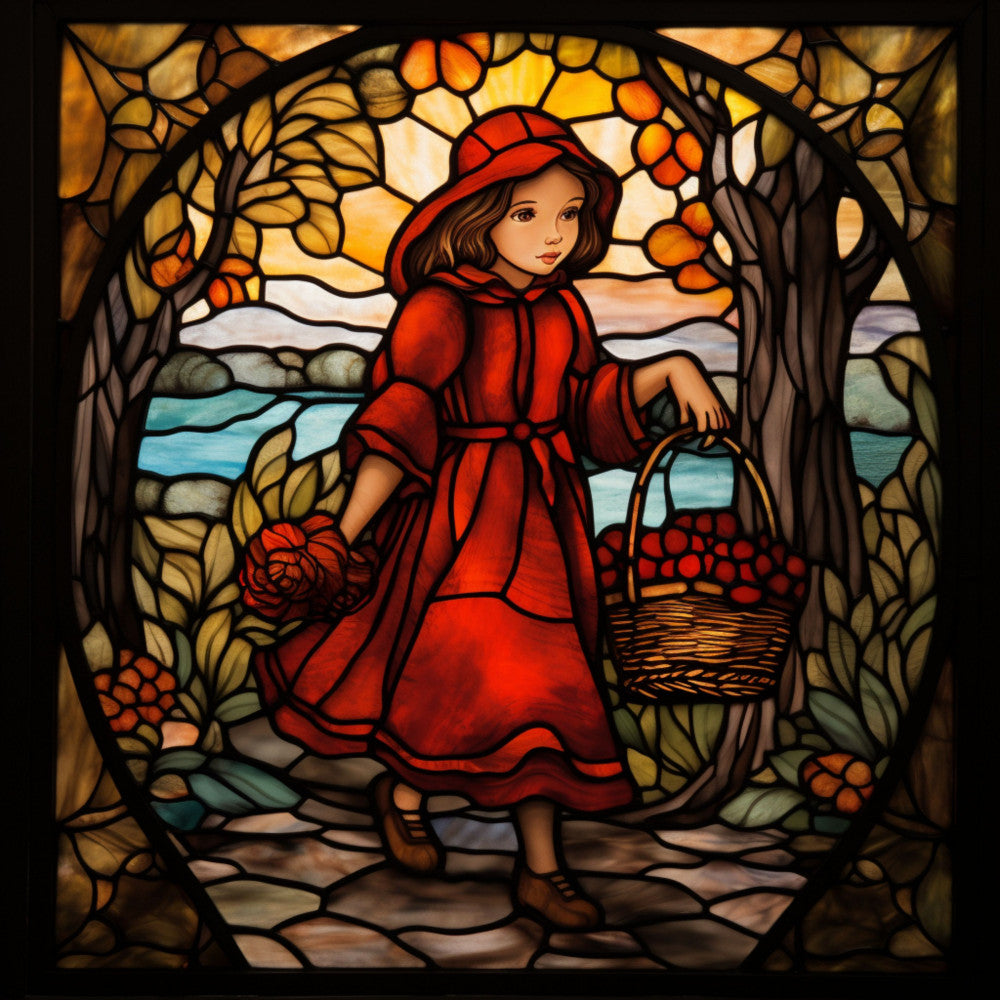 Little Red Riding Hood Fabric Panel 3