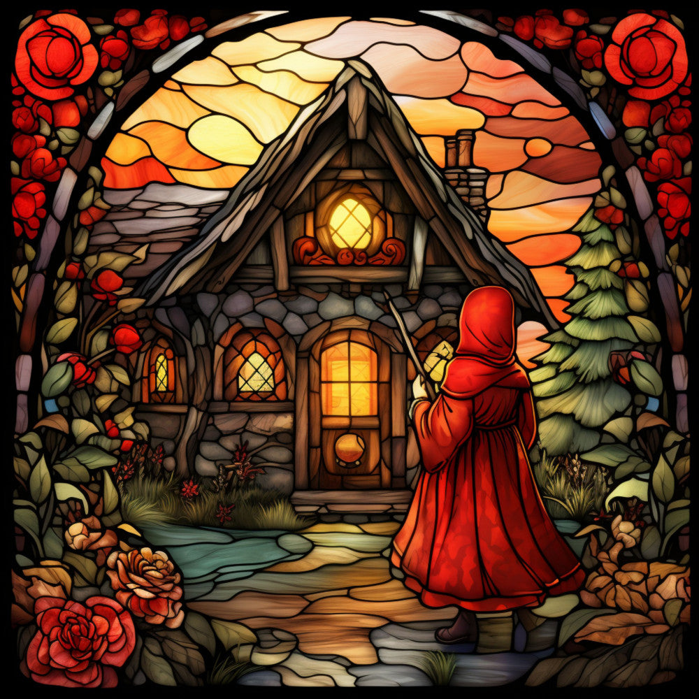 Little Red Riding Hood Fabric Panel 8