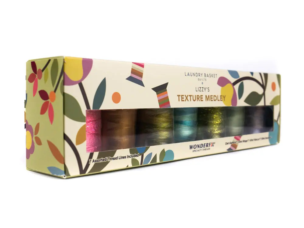 Lizzy’s Texture Medley by Edyta Sitar - Mixed Thread Pack WonderFil USA