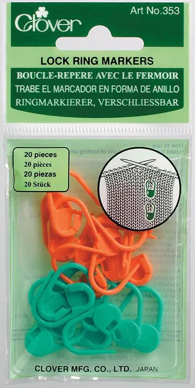 Locking Stitch Markers by Clover - Linda's Electric Quilters