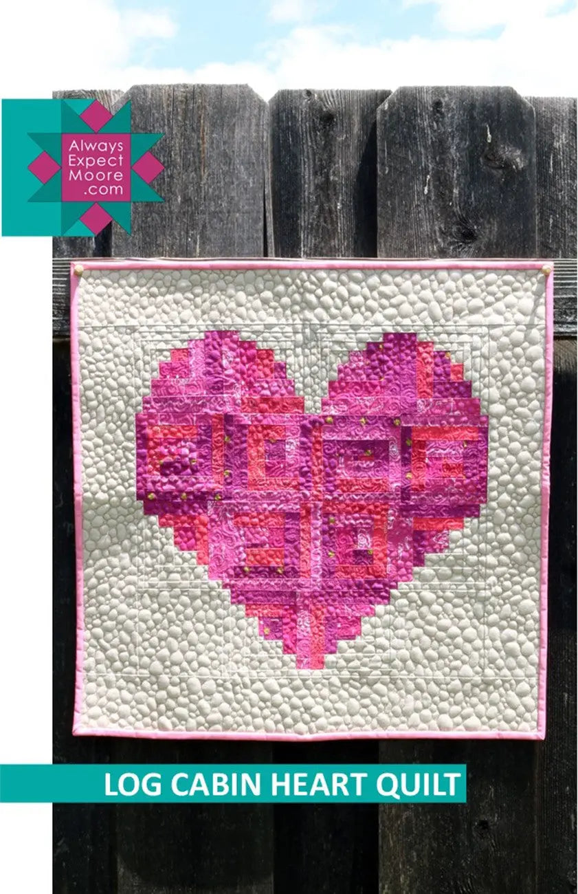 Log Cabin Heart - Linda's Electric Quilters