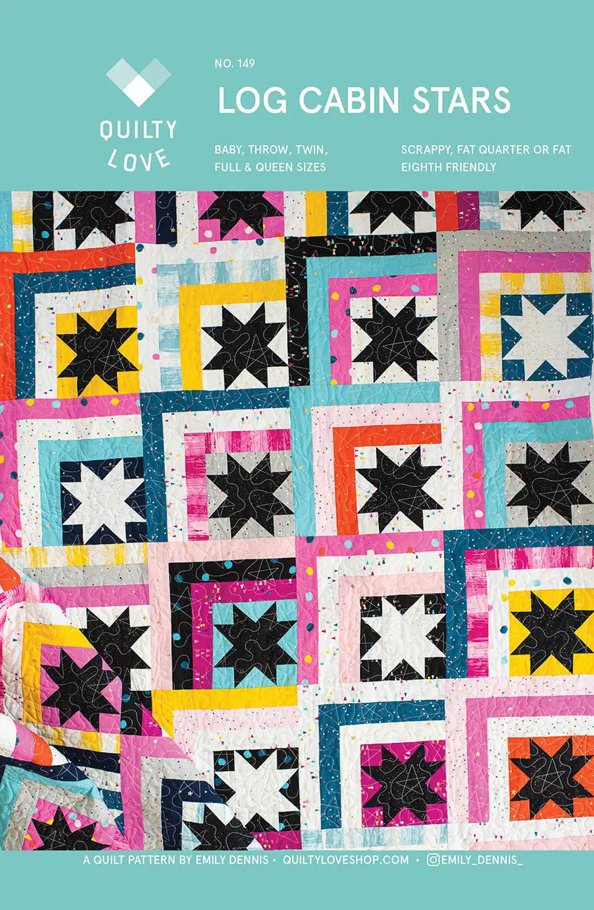 Log Cabin Stars Quilt Pattern - Linda's Electric Quilters