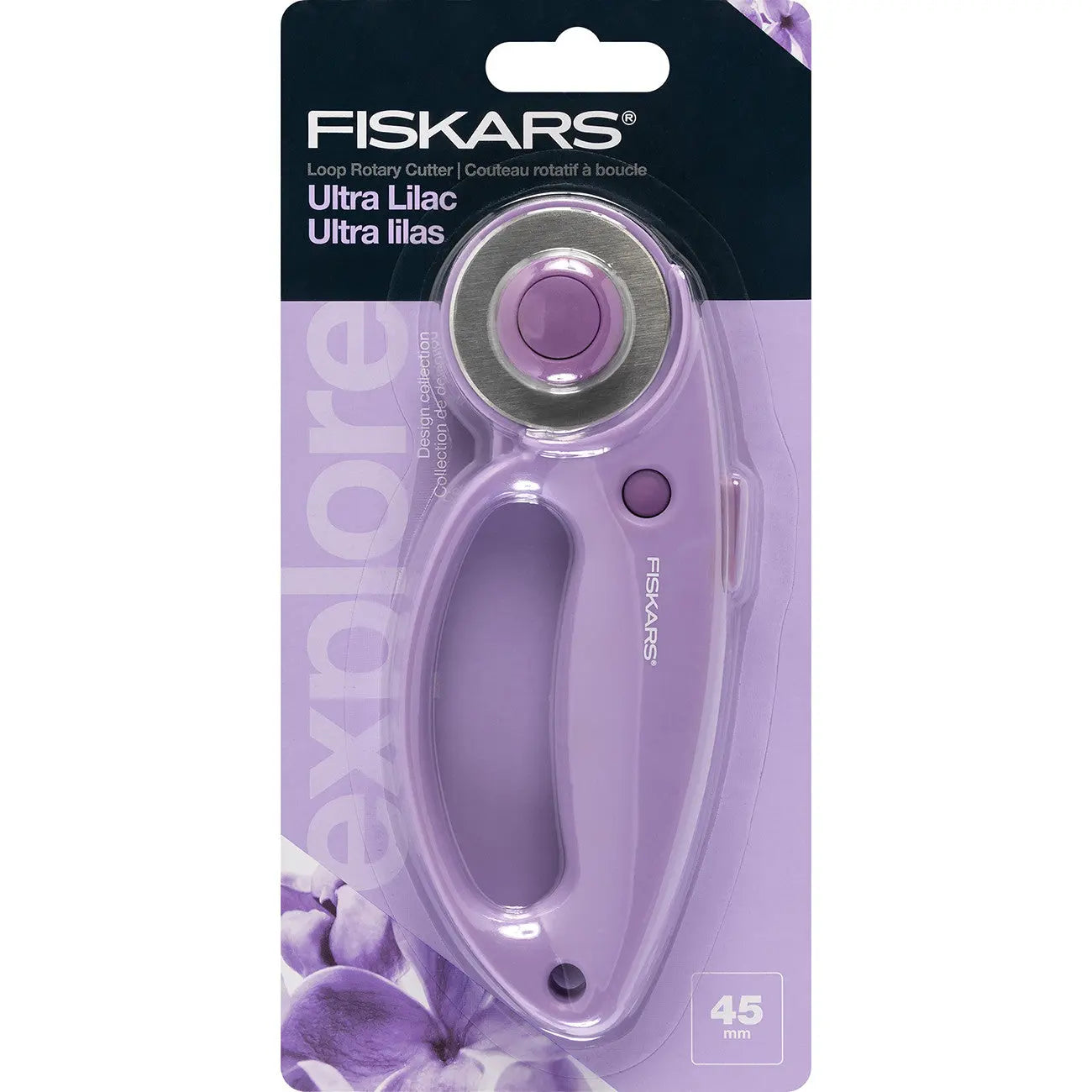 Loop Rotary Cutter 45mm Ultra Lilac - Linda's Electric Quilters