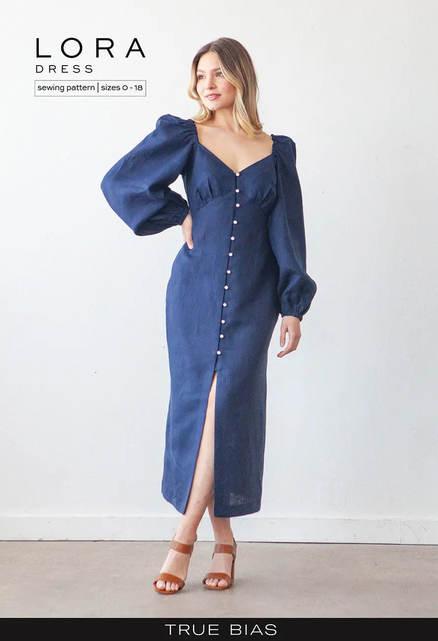 Lora Dress Sizes 0-18 - Linda's Electric Quilters