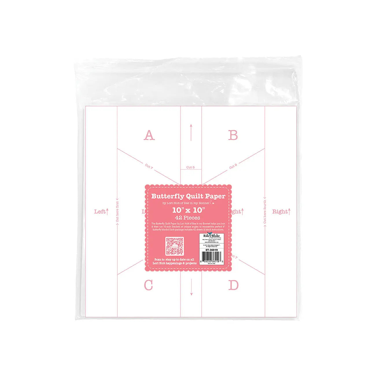 Lori Holt 10in Butterfly Quilt Paper - Linda's Electric Quilters