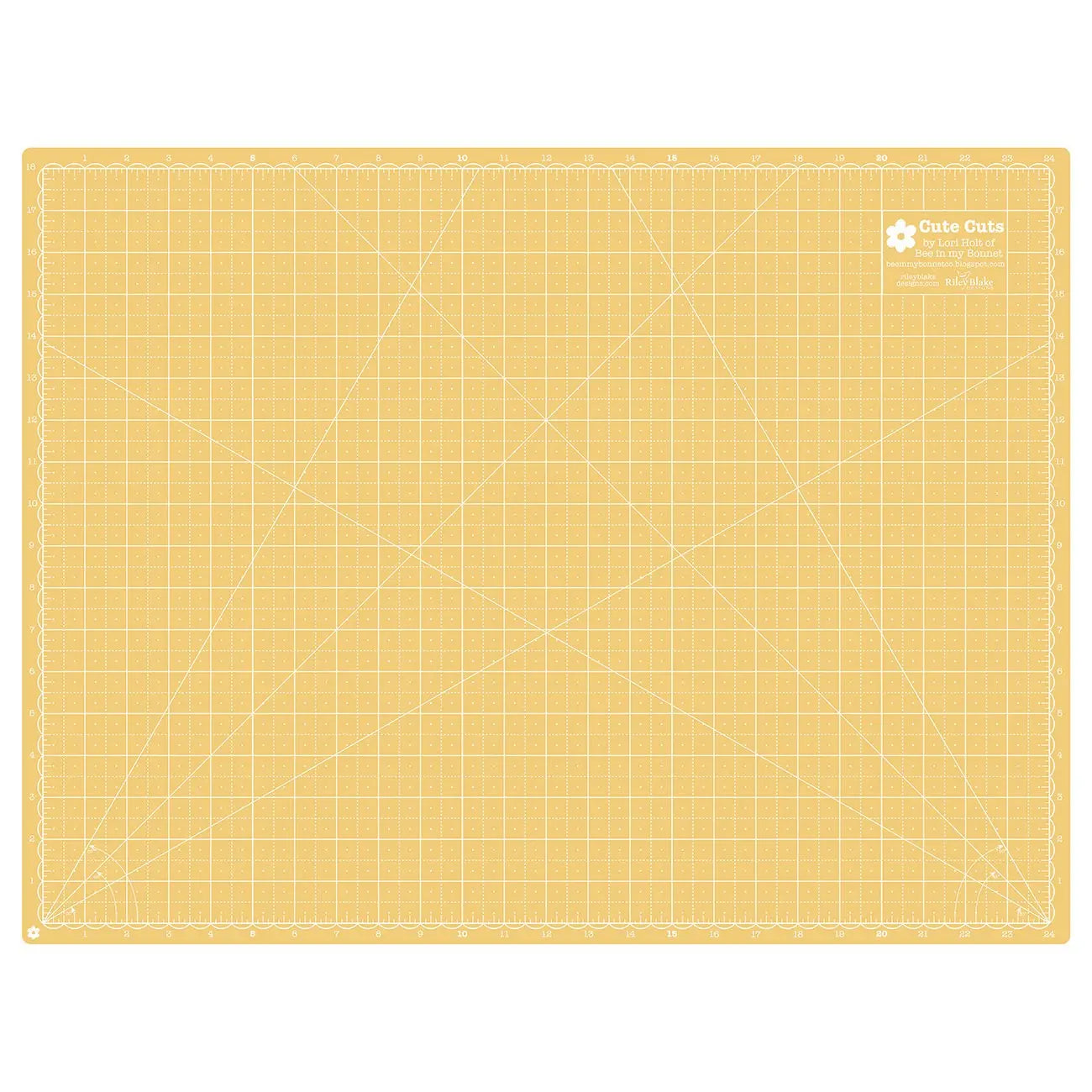 Lori Holt 18x24 Cutting Mat Tea Rose/Honey