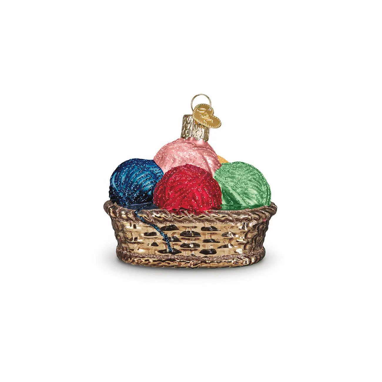 Lori Holt Basket of Yarn Christmas Ornament