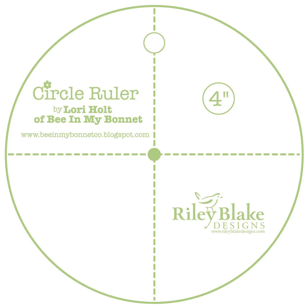 Lori Holt Circle Ruler 4in - Linda's Electric Quilters