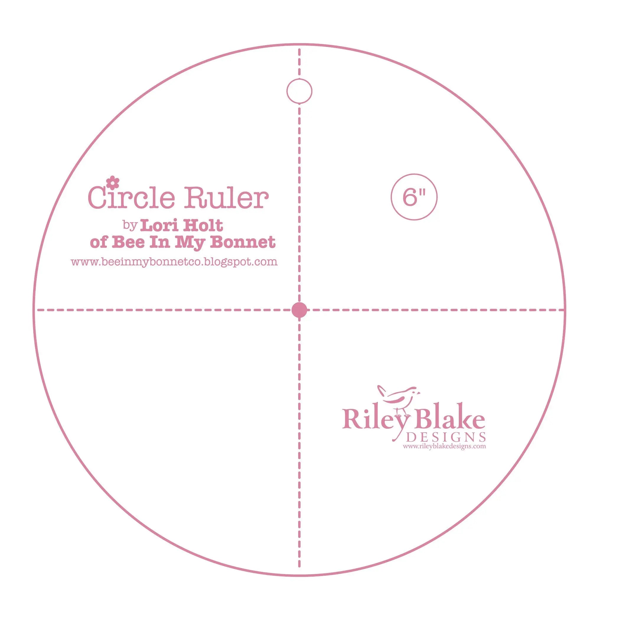 Lori Holt Circle Ruler 6in - Linda's Electric Quilters