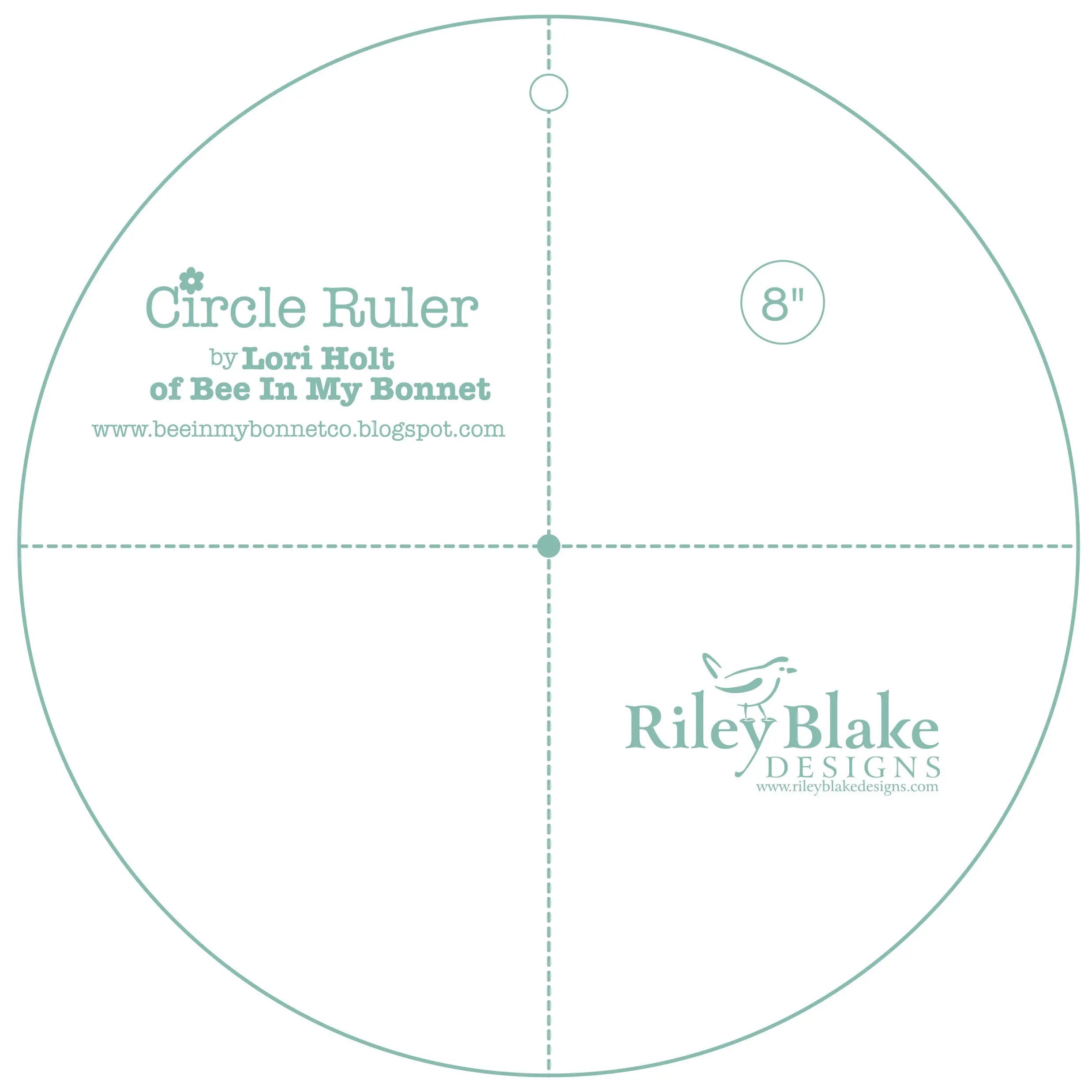 Lori Holt Circle Ruler 8in - Linda's Electric Quilters