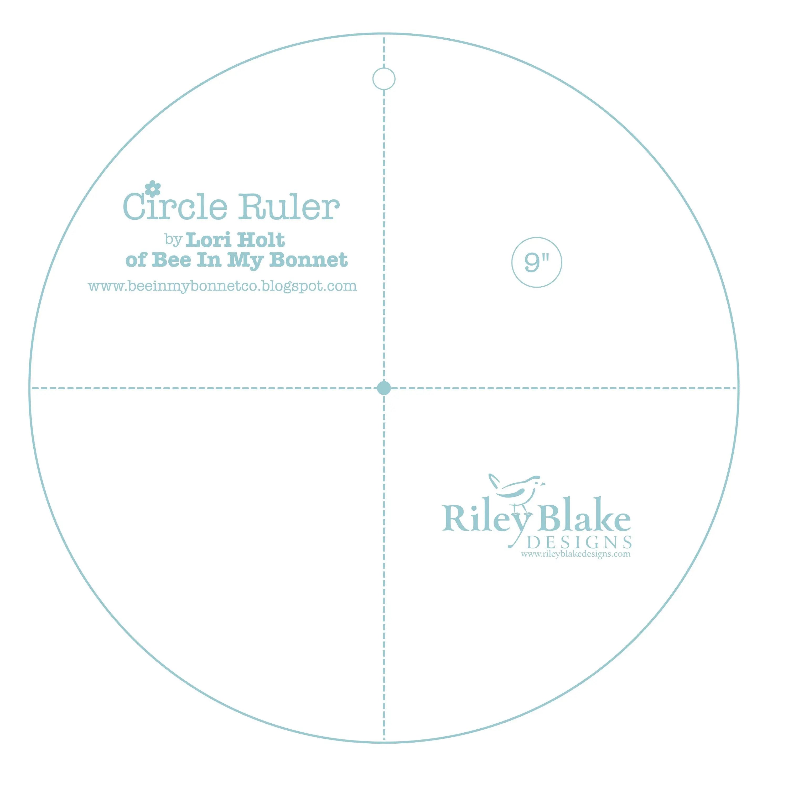Lori Holt Circle Ruler 9in - Linda's Electric Quilters