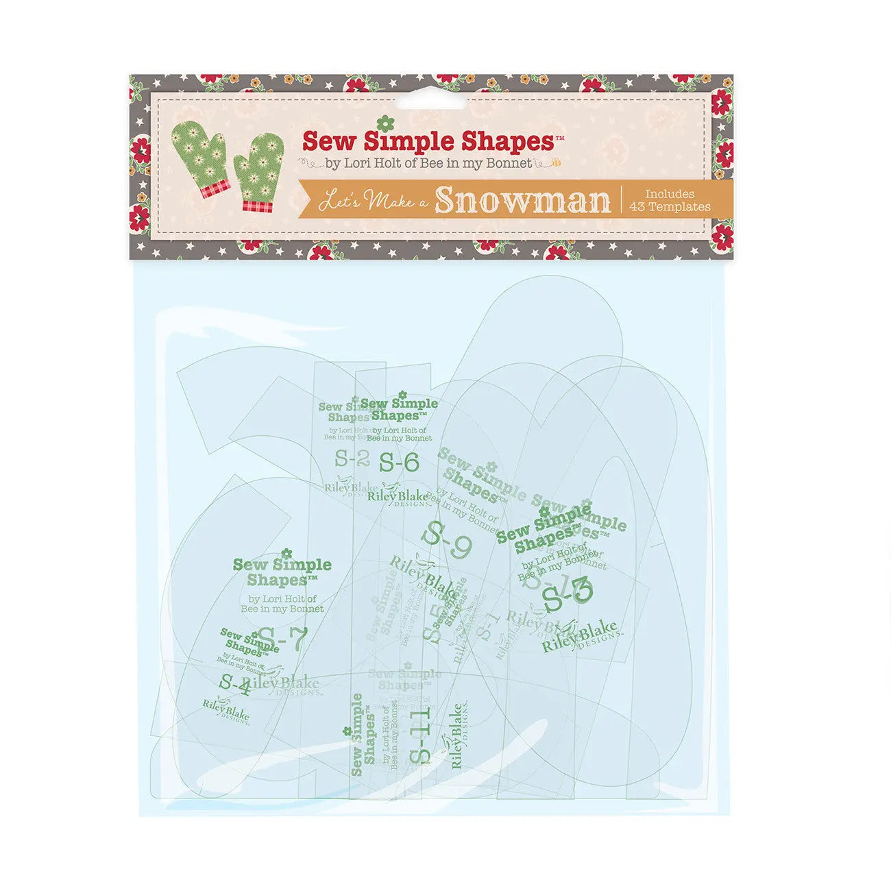 Lori Holt Home Town Let's Make a Snowman Simple Shapes™ - Linda's Electric Quilters