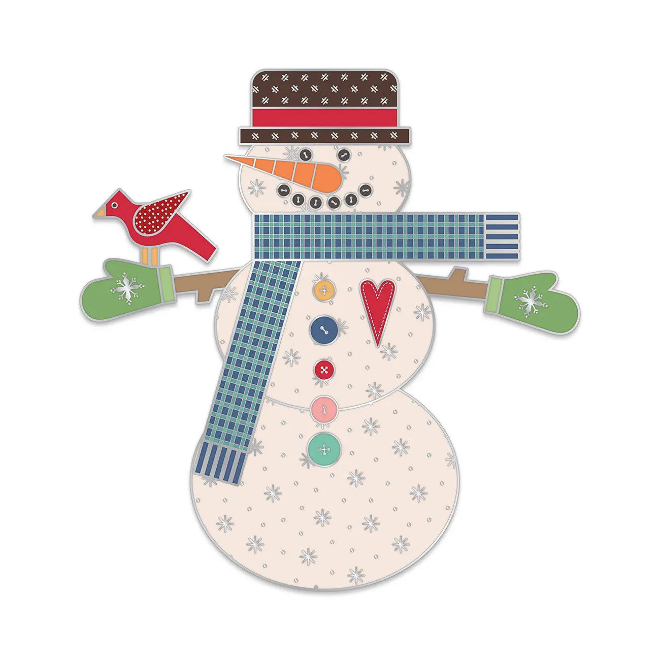 Lori Holt Let's Make a Snowman Needle Minder - Linda's Electric Quilters