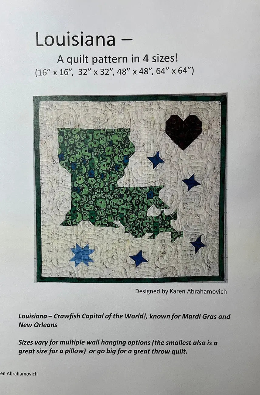 Louisiana Quilt Pattern - Linda's Electric Quilters