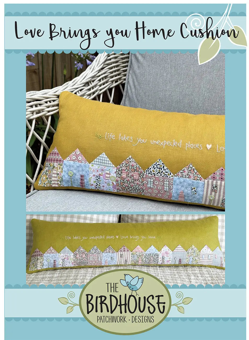 Love Brings You Home Cushion - Linda's Electric Quilters