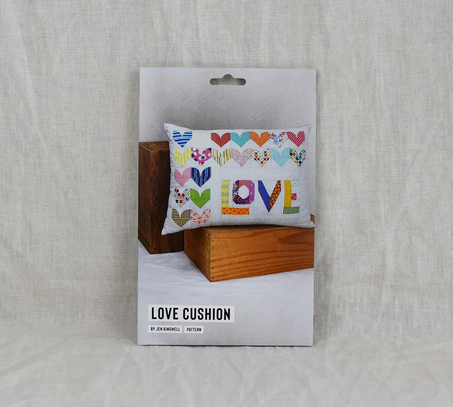 Love Cushion by Jen Kingwell - Linda's Electric Quilters