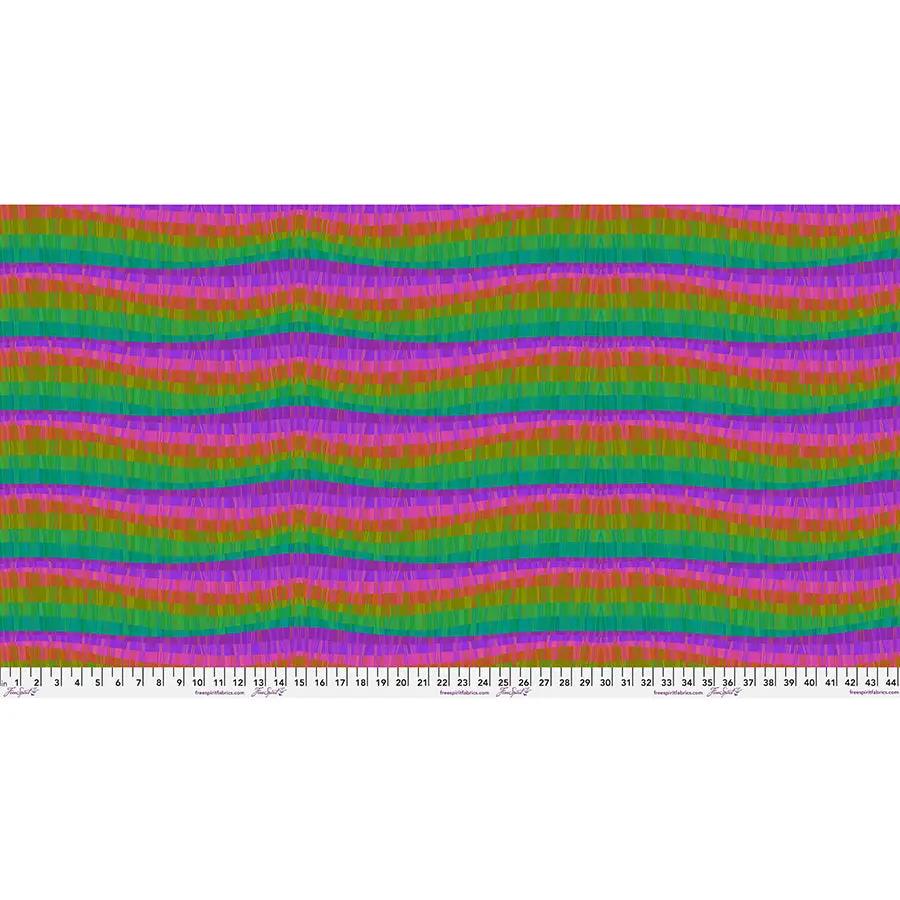 Love Stripe Multi Cotton 44"/45" Fabric Per Yard Free Spirit Fabrics