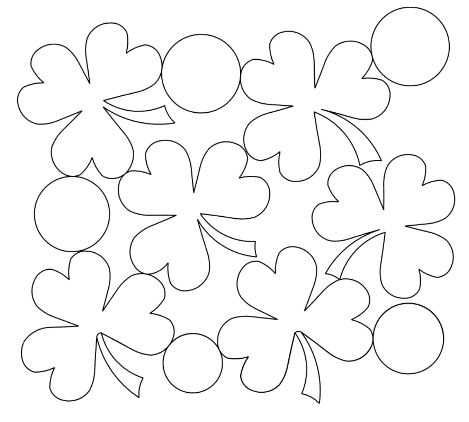 Lucky Shamrocks E2E - Linda's Electric Quilters