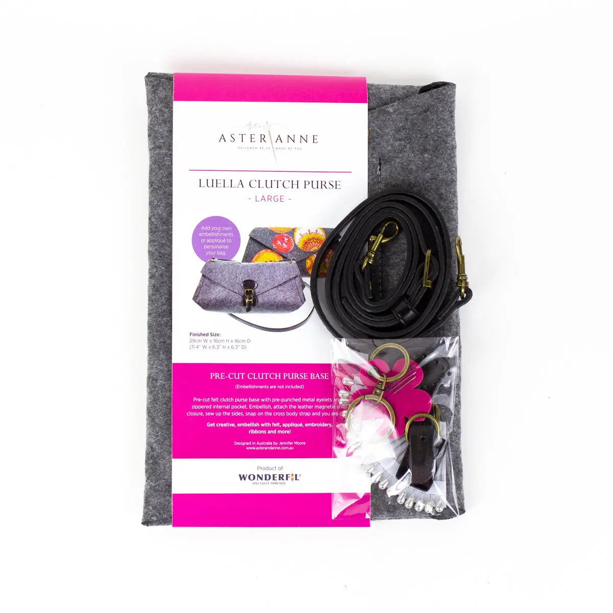 Luella Clutch Purse Kit - Large WonderFil USA