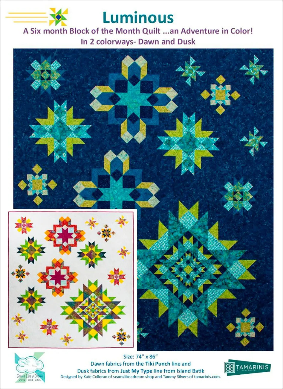 Luminous Block of the Month - Linda's Electric Quilters