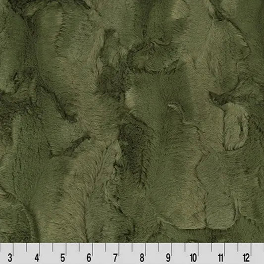 Luxe Cuddle Hide Chive Fabric per yard - Linda's Electric Quilters