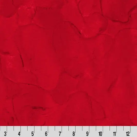 Luxe Cuddle Hide Red Fabric per yard - Linda's Electric Quilters