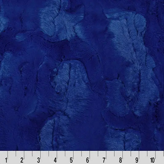 Luxe Cuddle Hide Royal Fabric per yard - Linda's Electric Quilters