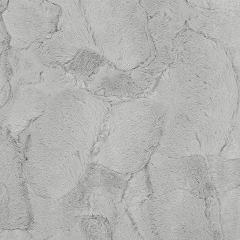 Luxe Cuddle Hide Silver Fabric per yard - Linda's Electric Quilters