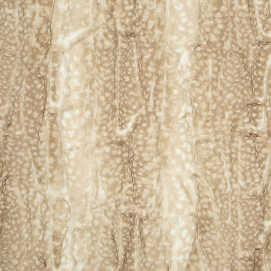 Beige Luxe Cuddle Fawn 58/60" Fabric Per Yard