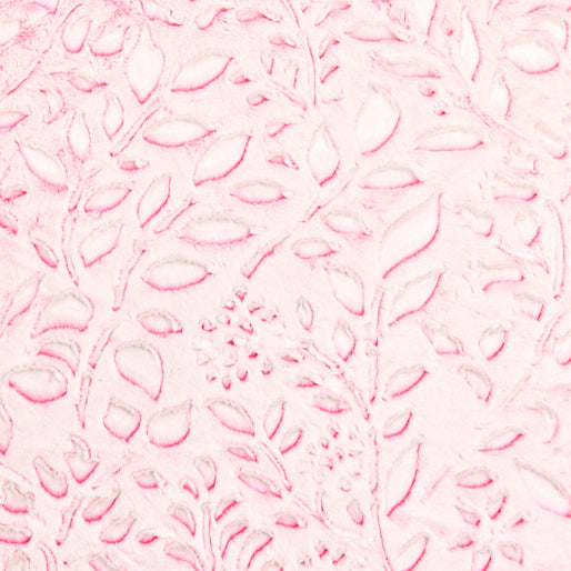 Luxe Cuddle Frosted Poppy Think Pink 58" - 60" Fabric per yard