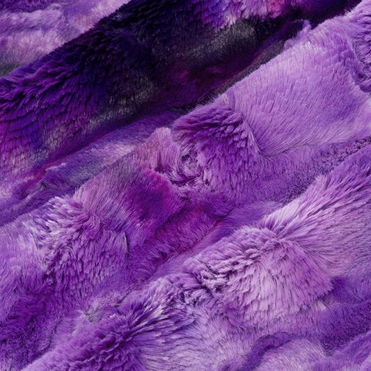 Grape Jam Luxe Cuddle Galaxy 58/60" Fabric Per Yard
