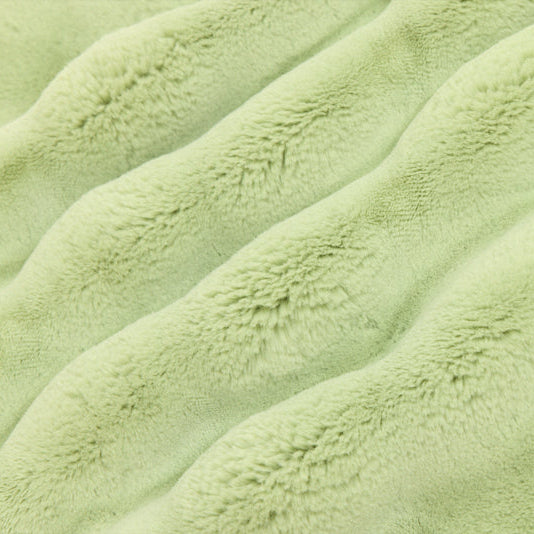 Luxe Cuddle Powderpuff Thyme 58" - 60" Fabric per yard