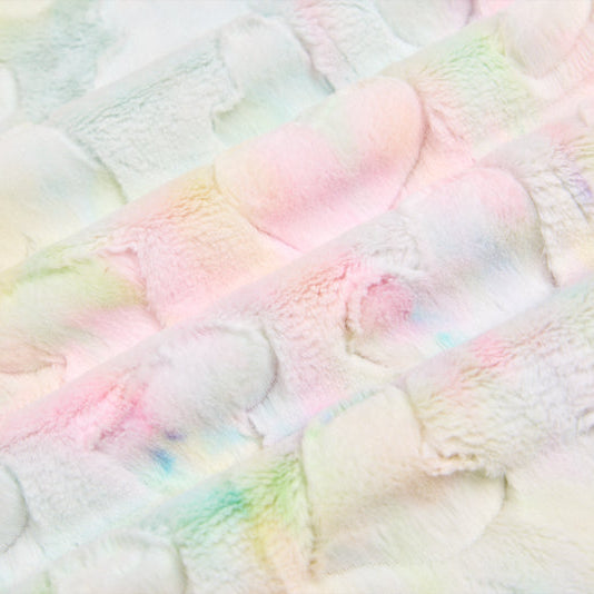 Pastel Luxe Cuddle Sorbet Hearts 58/60" Fabric Per Yard