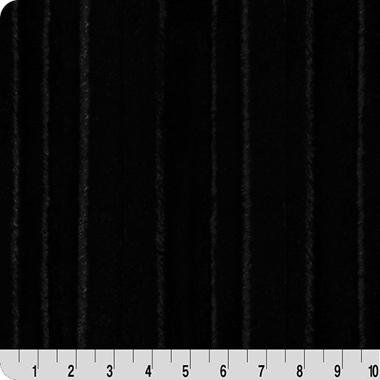 Luxe Cuddle Vienna Black" 58" - 60" Fabric per yard