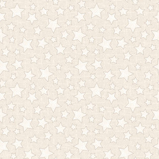Snowtop Mountain Flannel Stars Cream quilting flannel by Maywood Studio