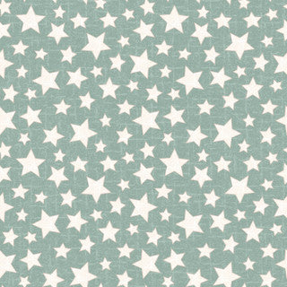 Snowtop Mountain Flannel Stars Aqua quilting flannel by Maywood Studio