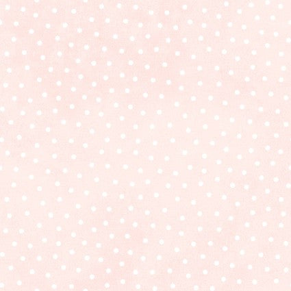 Maywood Studio Little Lambies Woolies flannel fabric in Pink with White Dots