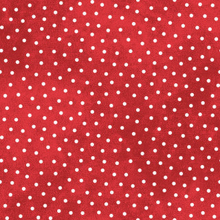 Snowtop Mountain Flannel Dots Red quilting flannel by Maywood Studio