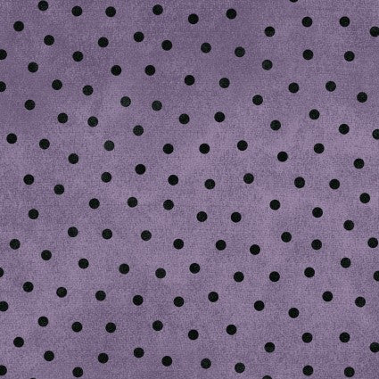 Maywood Studio Woolies Flannel Spotted Purple — spotted flannel quilting fabric