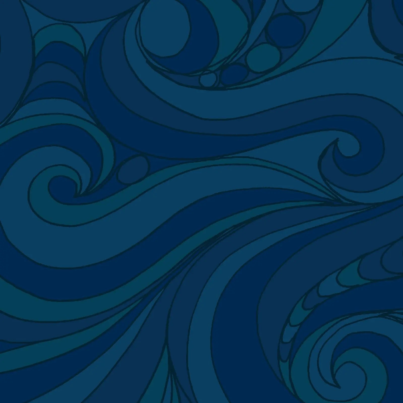 Blue Spirit Infinity Cotton Wideback Fabric per yard