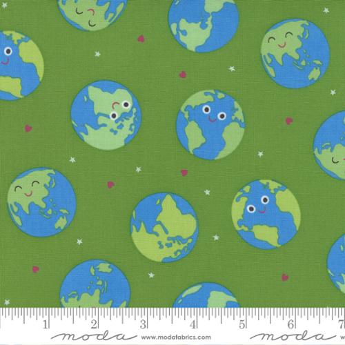Rainbow Garden Broccoli 44"/45" Fabric Per Yard