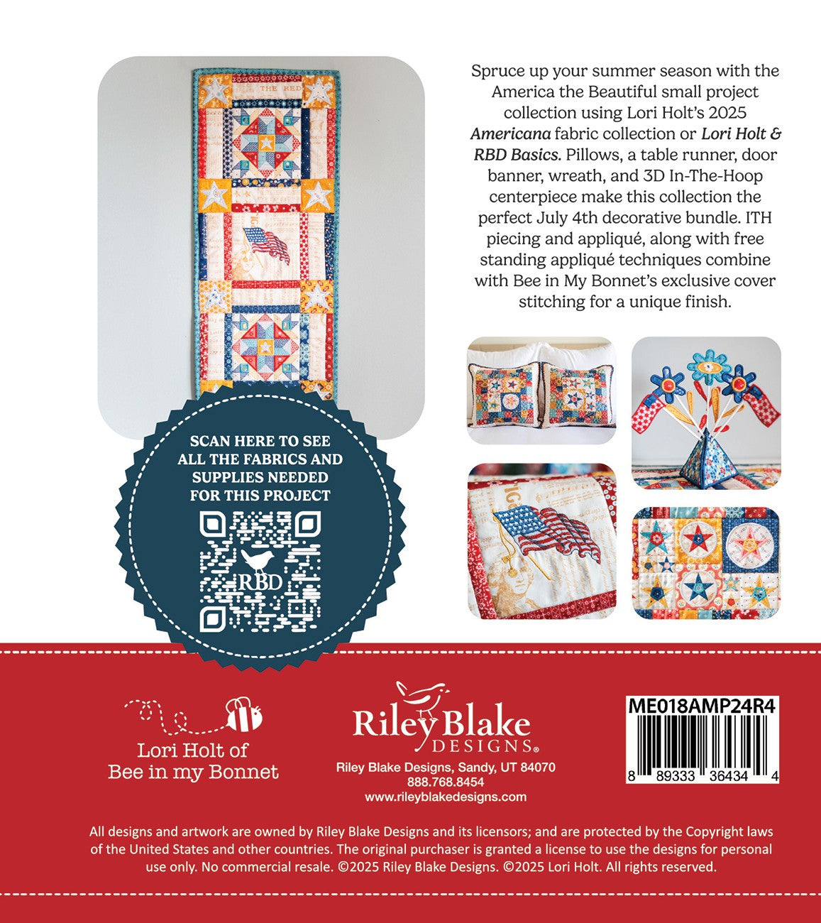Americana America the Beautiful Machine Embroidery USB