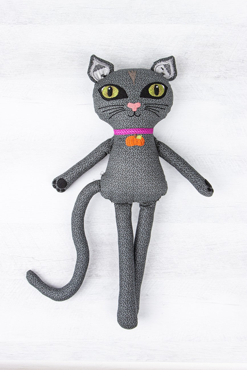 Little Witch & Friends Dolls-Embroidery USB 45" wide fabric per yard