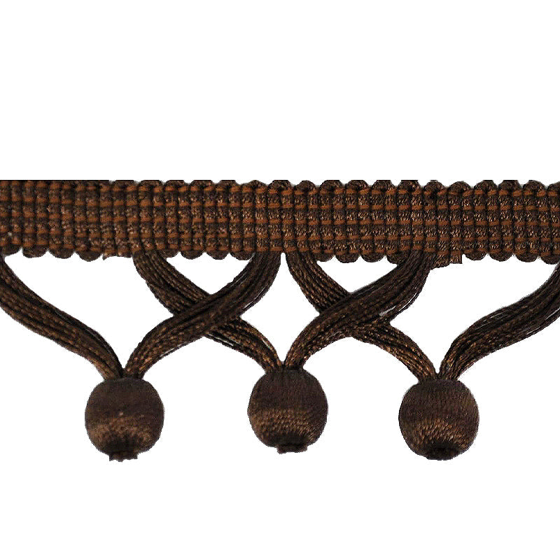 MIlante Collection - 1 3/4" Length BALL FRINGE (25 Yard Roll) - BF-1481-06 Chocolate